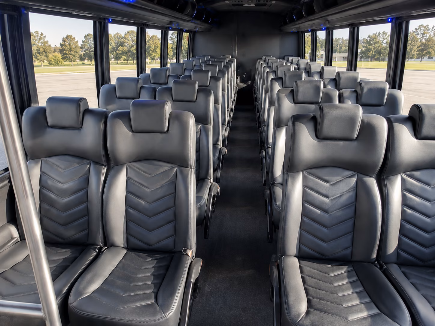fargo sporting event transportation onboard seating