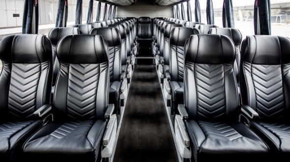 54 passenger charter bus inside bismarck