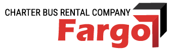 charter bus rental company fargo logo