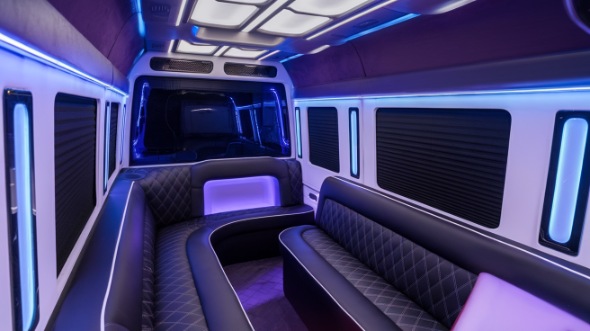 fargo party bus rental inside