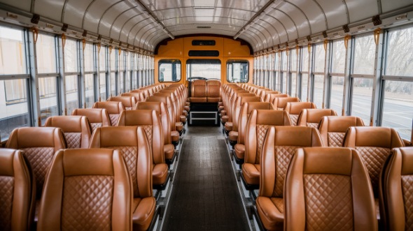 fargo school bus rental inside